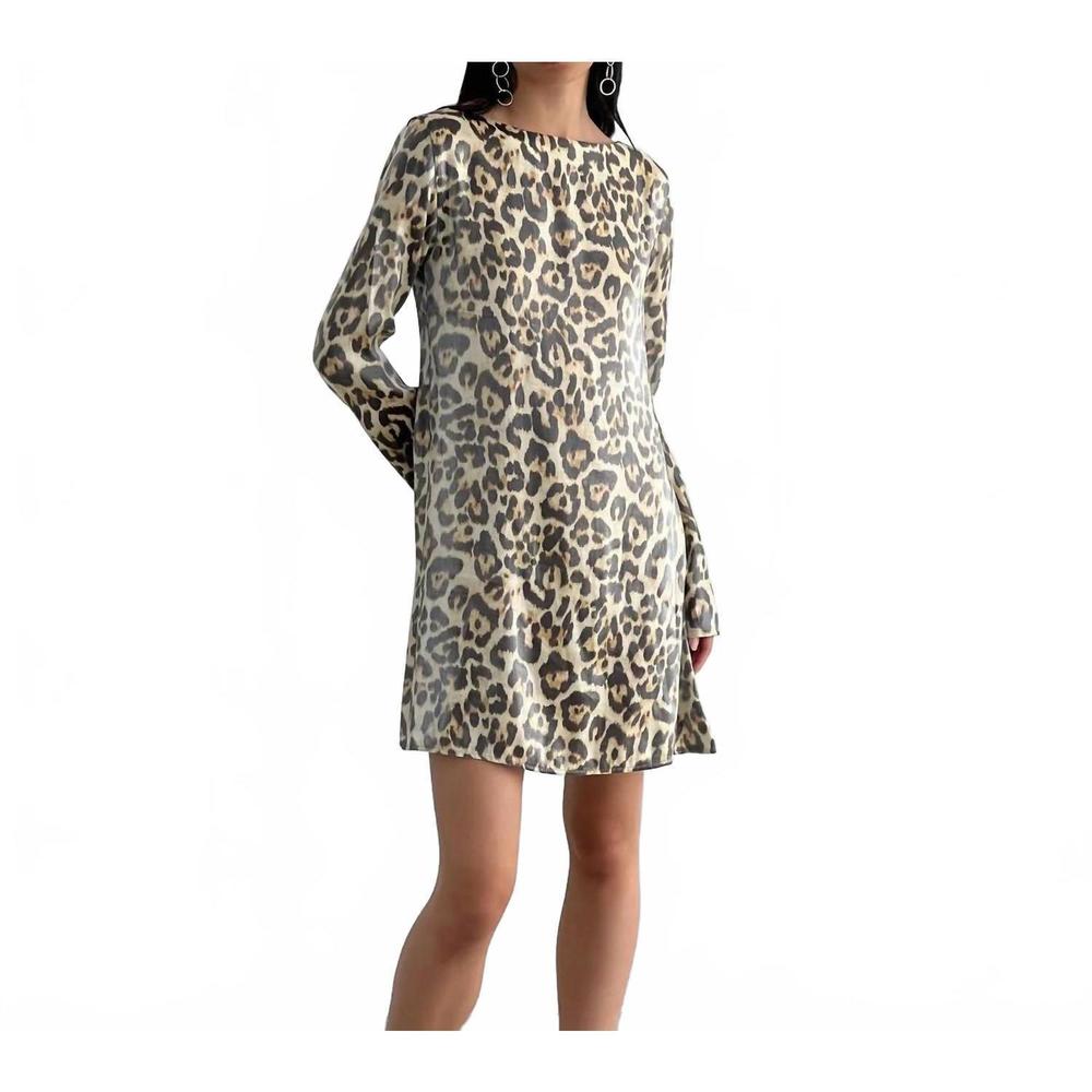 NEW A BRONZE AGE monroe dress in leopard